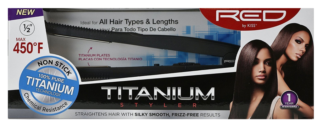 Red by Kiss Titanium Styler 1/2" Flat Iron FITS050