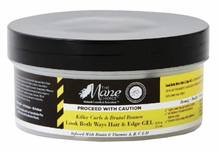 The Mane Choice Proceed With Caution Killer Curls & Brutal Bounce - Look Both Ways Hair & Edge Gel 12oz